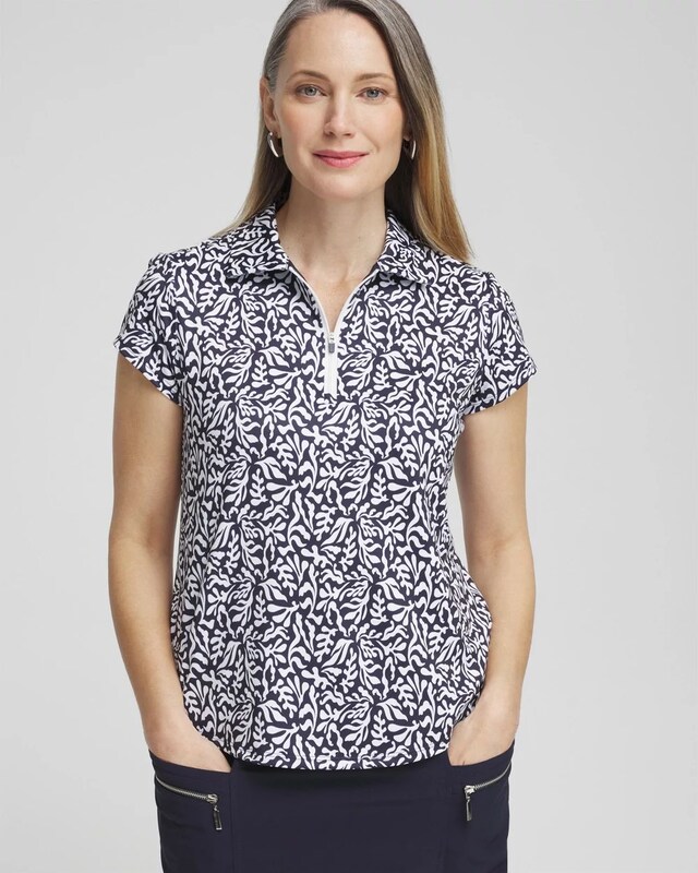 Zenergy UPF Reef Cap Sleeve Polo - image 1